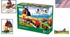 Interactive 20-piece Farm Railway Set - Compatible Wood Train Accessory Set