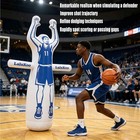Inflatable Basketball Dummy Defender Tumbler Big Size 7 6ft Huge Basketball T   