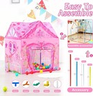 Kids Princess Castle Tent For 2-3 Kids Indoor outdoor Playhouse For Toddlers
