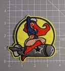 Sexy Pinup Girl Patch Vintage Military Bomber Art Embroidered Patch 3 5x3 5 