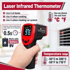 Lcd Digital Non-contact Laser Ir Infrared Thermometer Temp Meter Temperature Gun