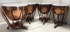 Full Set Of 4 Ludwig Copper Timpani Drums New Remo Heads Free Ship
