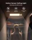 Rechargeable Motion Sensor Ceiling Light 12000mah Battery 3 Color Temps   Remote
