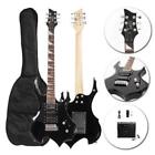 Glarry Electric Guitar Right Handed For Beginner With Bag   20w Amp Black