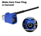 2010-2020 Ford Mustang Navigation Gps Antenna Blue Fakra C Right Angle Car
