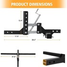 Atv utv Manual Implement Lift 1-point 2  Receiver For Tractors   Plow Scarifier