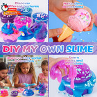 Mini Unicorn Slime Kit For Girls - Glimmer Crunchy  Butter  And Galaxy Slime For
