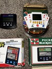 Lot Of 4 Vintage Casino Poker Solitaire Handheld Video Games Tested Collection