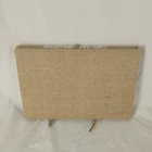 Burlap   Lace Wedding Guest Book 6 75  X 10  Rustic Farmhouse Country Western