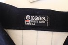 Vintage 80s Fila Bj Bjorn Borg White Line Pinstripe Tennis Polo Shirt Size M Nos
