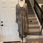 J jill Fairycore Y2k Vintage Dress Sz Scarf Hem Sz 16 Pre Owned 