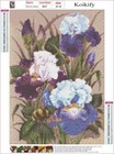 Diamond Painting Kit For Adults  5d Full Round Drill Purple Flower Diamond Ar   