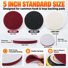 15x 5  Scouring Scrubber Pads Hook Loop Conditioning Discs For Tile Glass Stone
