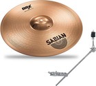 Sabian 41606x 16 Inch B8x Thin Crash Cymbal With Boom Arm And Clamp