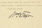 William Taft 1927 Typed Letter Signed As Chief Justice - About Grover Cleveland