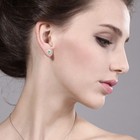 925 Sterling Silver Round Gemstone Birthstone Stud Earrings For Women Men  