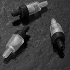 20 Pcs Aquarium Air Pump Check Valves Black Plastic One Way Check Valve