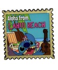 Disney Loungefly Stitch Hawaii Stamp Series Pin 2024    aloha Lahui Beach   