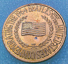United States Commemorating The 1964 Beatles Visit To The Us Brass Coin  