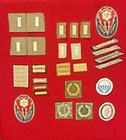 Orig Ww 2 Us Army 1st Lt  Rank Insignia  Overseas Bars  Service Stripes   More