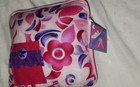 Childs Tooth Fairy Works 7x7  Red Purple Floral Lace  Keepsake Pocket Pillow New
