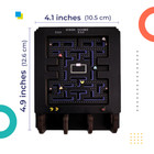 Pac-man Key Holder - Retro Arcade Game 3d Laser Cut Mdf Wood Key Rack - 4 Hooks