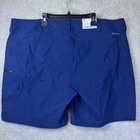 Eddie Bauer Rainier Shorts Women 20w Blue Hiking Outdoor Performance Water Repel
