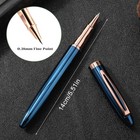 Metal Black Fountain Pen Set  0 38mm Fine Nib Fountain Pen With 10 3 4mm Ink Car