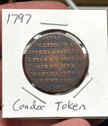 1797 Copper Half Penny Coin Conder Token Sparks   Gidleys Somerset England