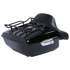 Black King Trunk Pad Mount Rack Fit For Harley Street Glide 14-25