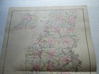 1885 Colby s Maine Atlas  Antique Map   Somerset County