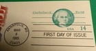 Fleetwood  First Day Cover  14 Cent Post Card  Ux105 Charles Carroll Patriot