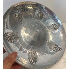Vintage Buenilum Hand Wrought Hammered Aluminum Grape Bowl 8 