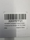 2 Pack Mobdik 24    Computer Monitor Privacy Screen Filter 16 9 Anti Glare