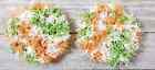 Crochet Handmade Kitchen Reusable Dish Scrubbies Sponge Citrus Orange 3 Inch Set