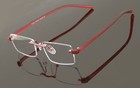 Lightweight Rimless Rectangle Reading Glasses With Anti Blue Clear Lens Reader