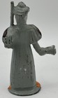 Vintage Manoil Happy Farm Toy Lead Figure Woman School Teacher Ringing Bell M158