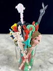 Vintage Lot Of 21 Cocktail Bar Drink Swizzle Sticks Stirrers Retro Bar Ware