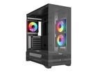 Rosewill Aca501 Mid Tower Atx Gaming Pc Computer Case Black  3 Addressable Rgb F
