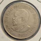 1975 Kenya 1 Shilling Very Fine  vf  To Extremely Fine  ef  Free Us Shipping