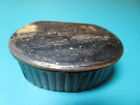 2  Antique Victorian Era French Papier Mache Snuff Box  France Tobacco Trinket