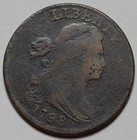 1798 Draped Bust Large Cent - 1st Hair Style - Us 1c Copper Coin