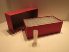 Guardhouse Penny Coin Tube Red Storage Box With 50 Guardhouse Square Cent Tubes
