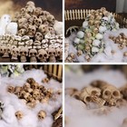 40 Pcs Mini Skull Figurine Miniature Set Tiny Resin Skull Heads For Crafts