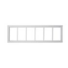 Shed Window Transom   10 X 35  White brown black