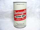 Vintage Steel Beer Can Rheingold Extra Dry Lager Rheingold Breweries Inc  12oz