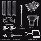 Shrimp Feeding Tube And Dish Set Aquarium Fish Feeder Clear Shrimp    