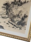 Antique Vintage Gizan Izuno Original  mountains   Valleys  Nanga Woodblock Print