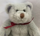 Vintage Small Russ Teddy Bear Fully Jointed Grey 6   