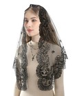 Mantilla Veils For Church Catholic  Triangle Black Seven Sorrows Sacred Heart   